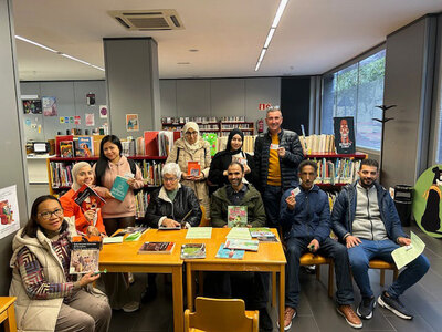 Visita a la biblioteca de Rekalde